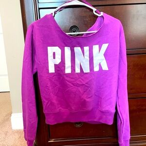 PINK Victoria's Secret Purple Crew Neck Sweater